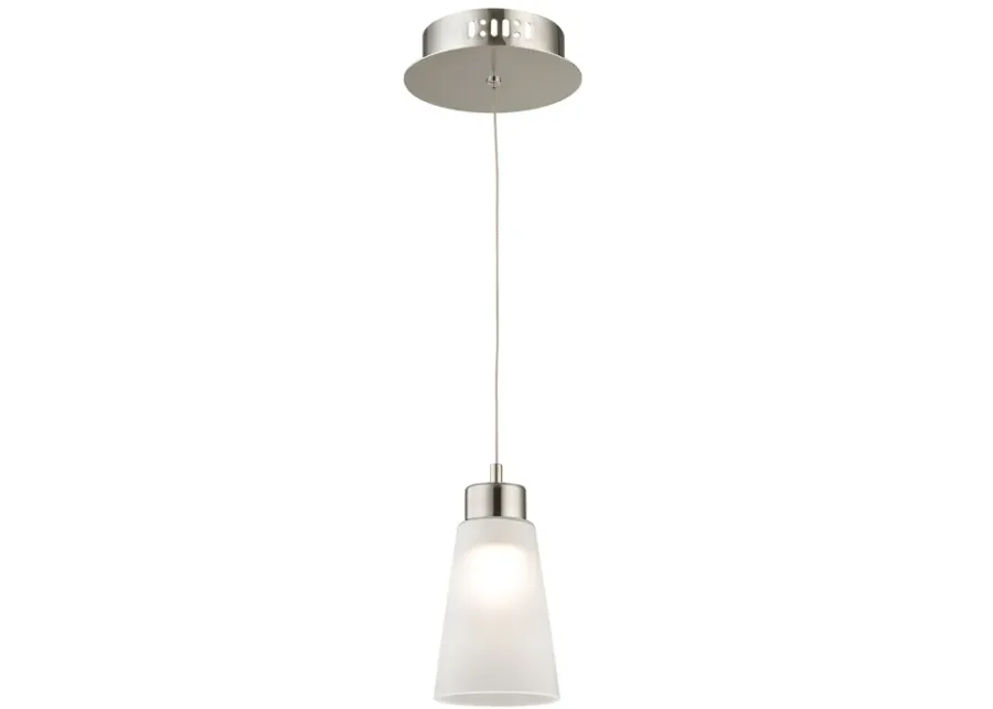 Coppa 5" Wide 1-Light Mini Pendant - Satin Nickel