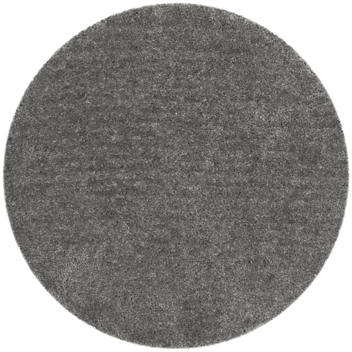 POPCORN SHAG Silver 6' X 6' Round Round Rug