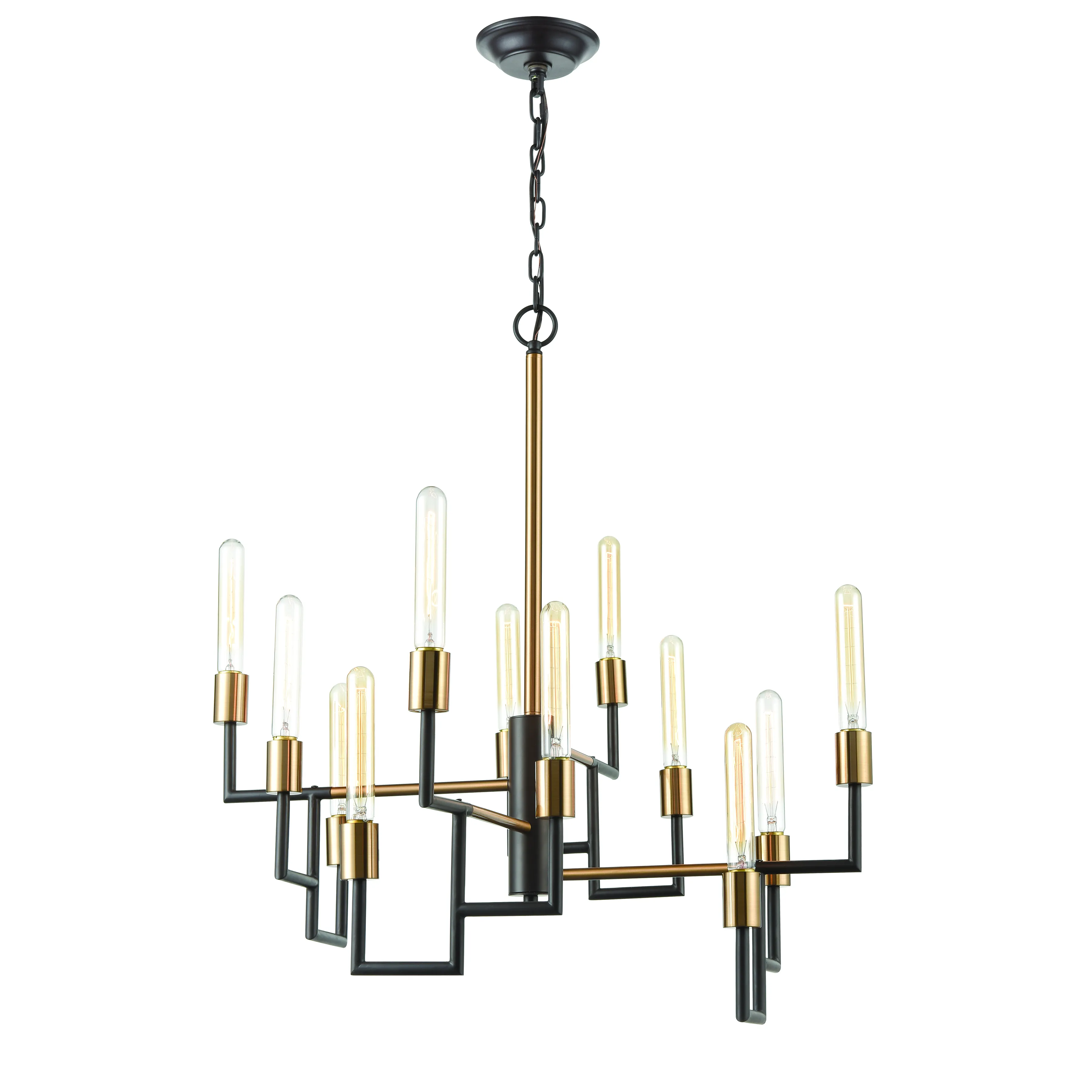 Congruency 29" Wide 12-Light Chandelier - Oil Rubbed Bronze