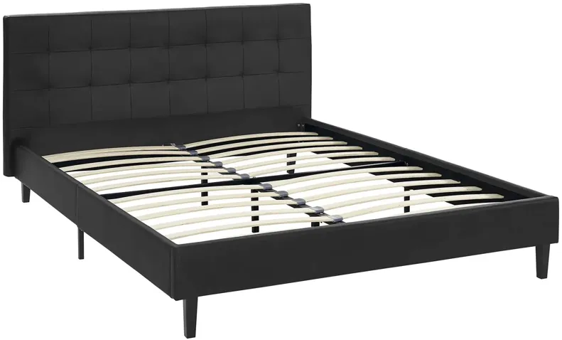 Linnea Queen Faux Leather Bed