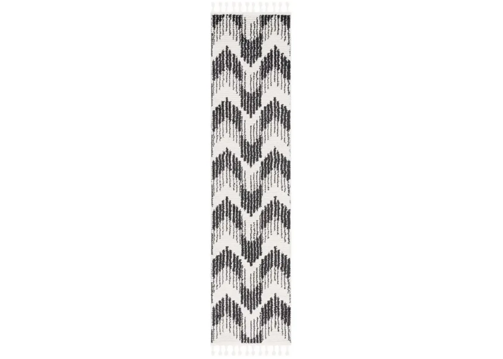 MOROCCAN TASSEL Runner Power Loomed 2'-2" x 9' Rug