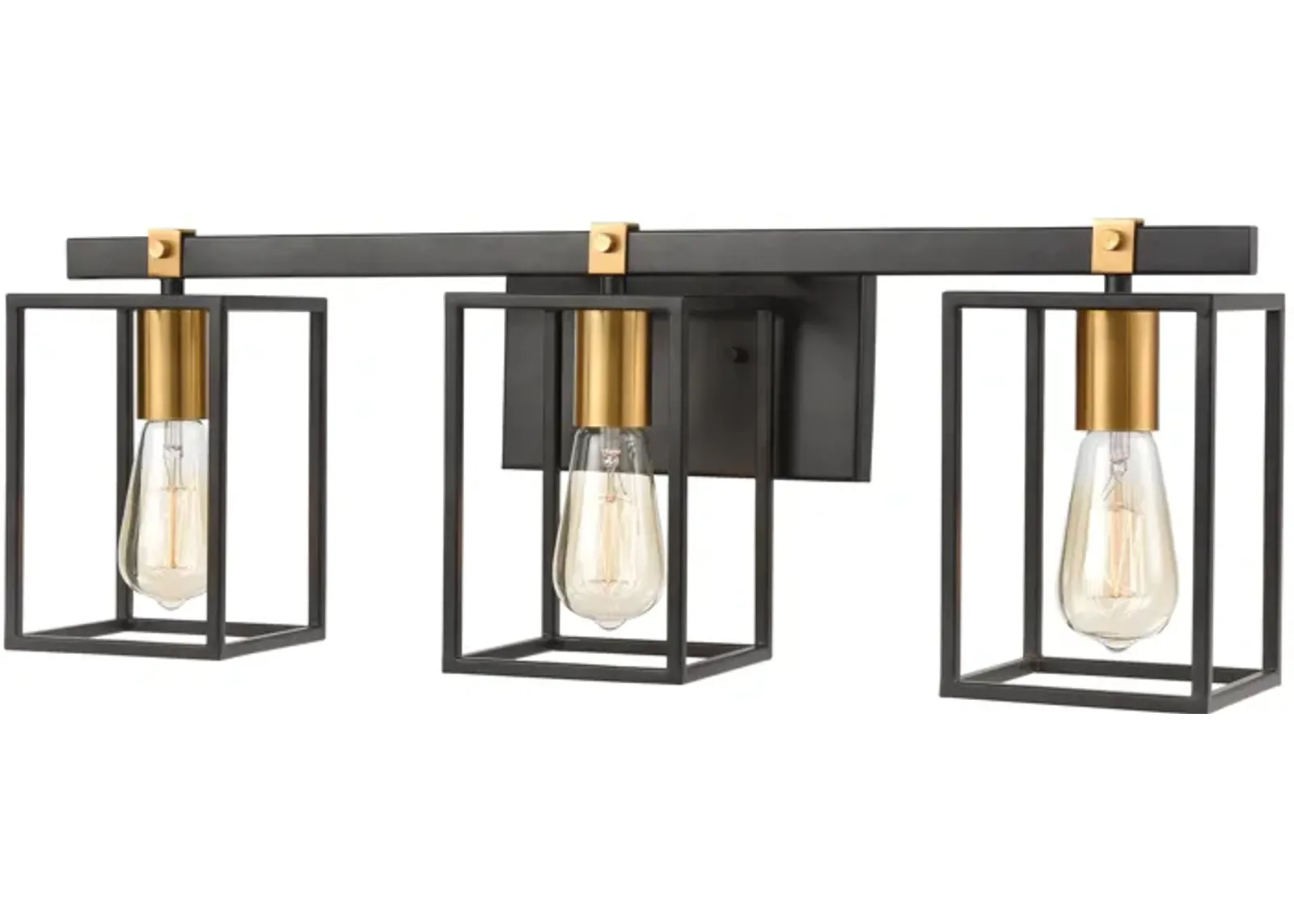 Cloe 26" Wide 3-Light Vanity Light - Matte Black