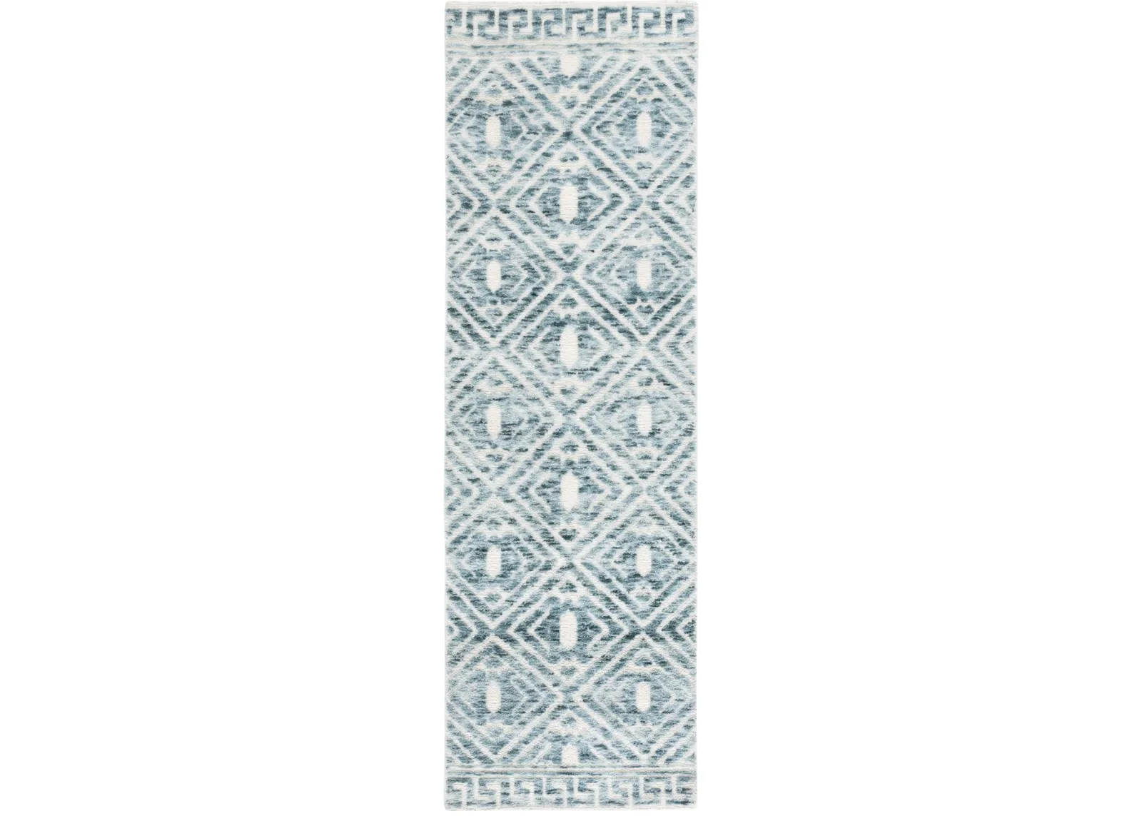 AUDREY 203 BLUE  2'-6' x 8' Runner Rug