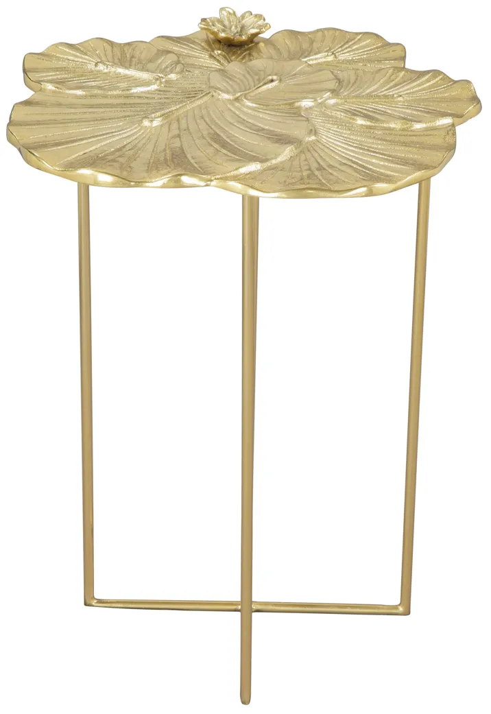 Lotus Side Table Gold