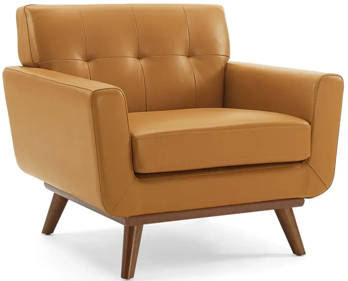 Engage Top-Grain Leather Armchair