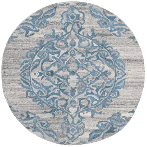 ABSTRACT Hand Tufted 6' x 6' Round area rug