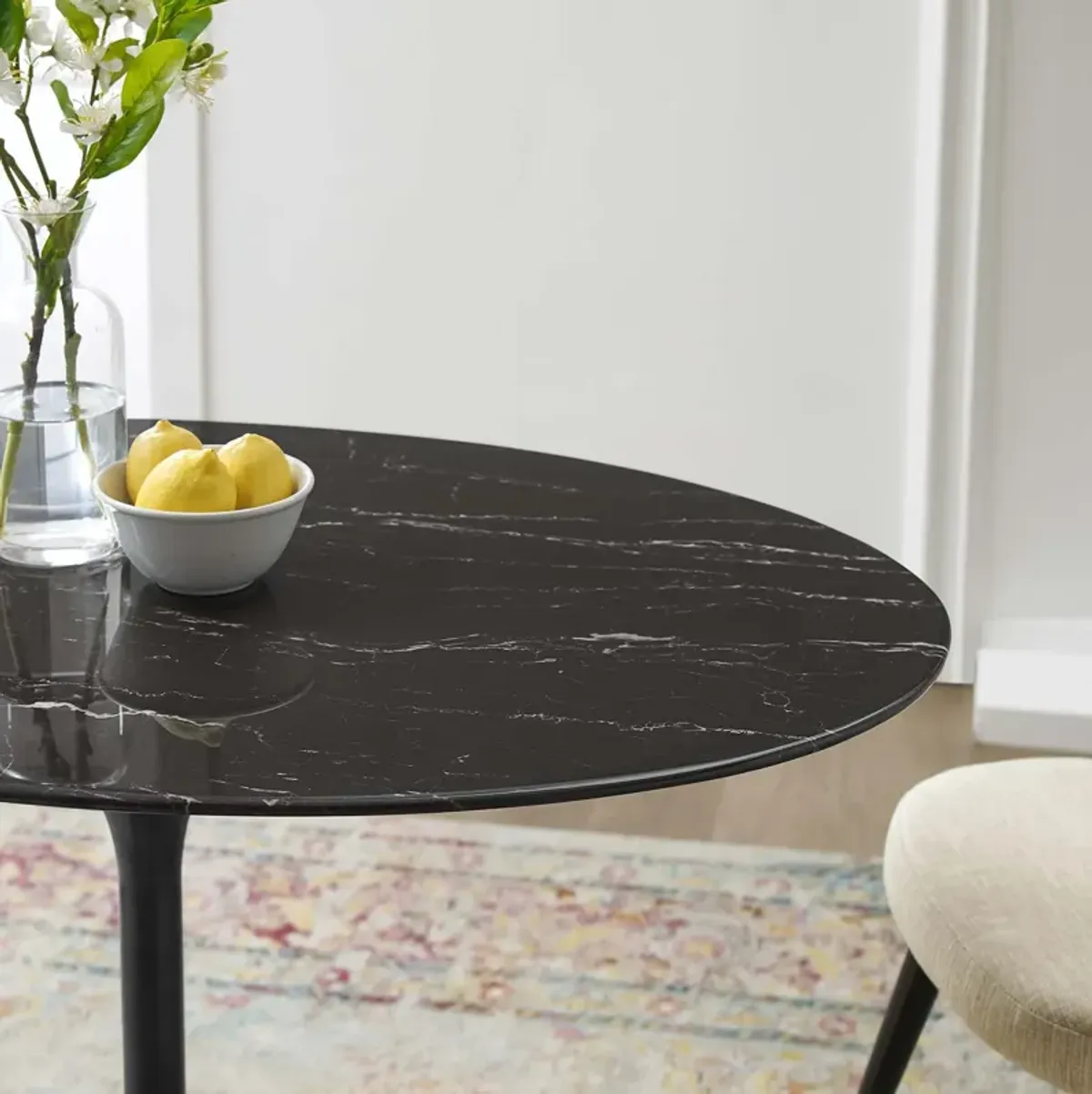 Lippa 42" Artificial Marble Dining Table