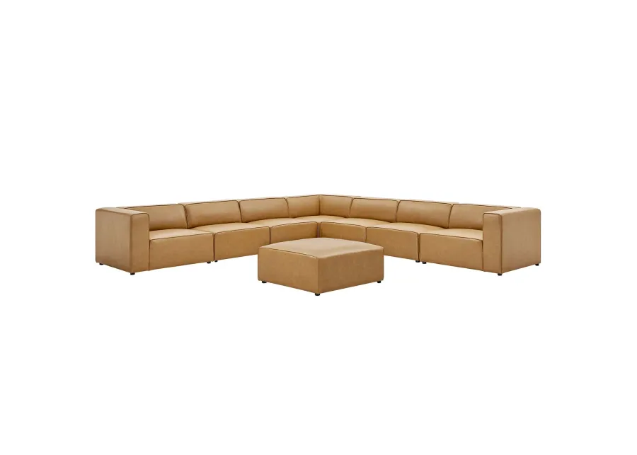 Mingle Vegan Leather 8-Piece Sectional Sofa Set