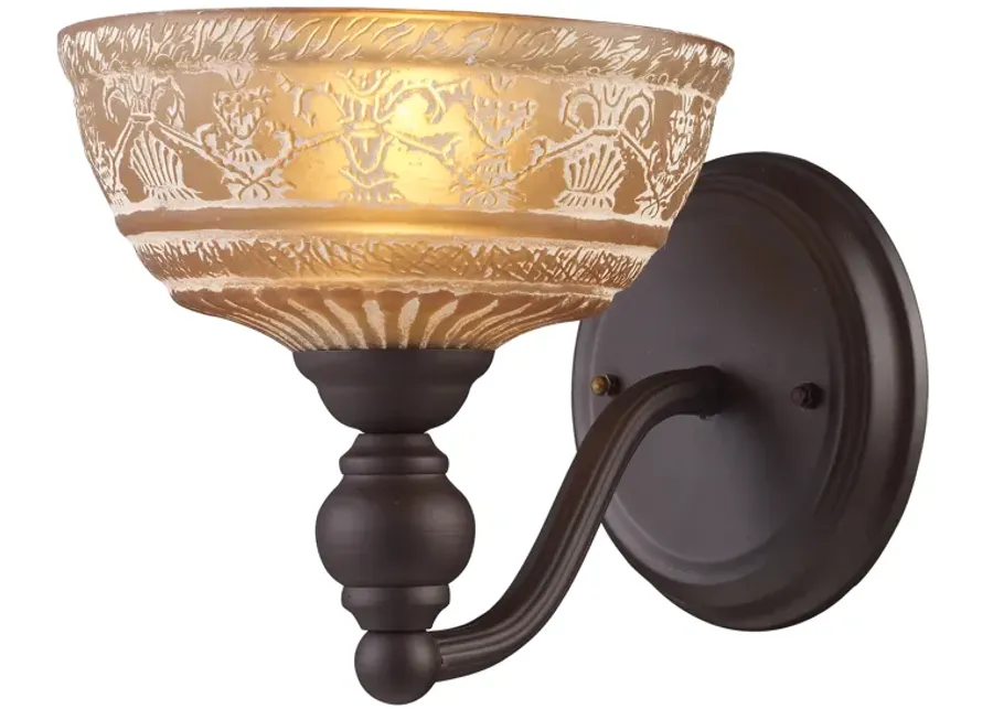 Norwich 8" High 1-Light Sconce - Oiled Bronze