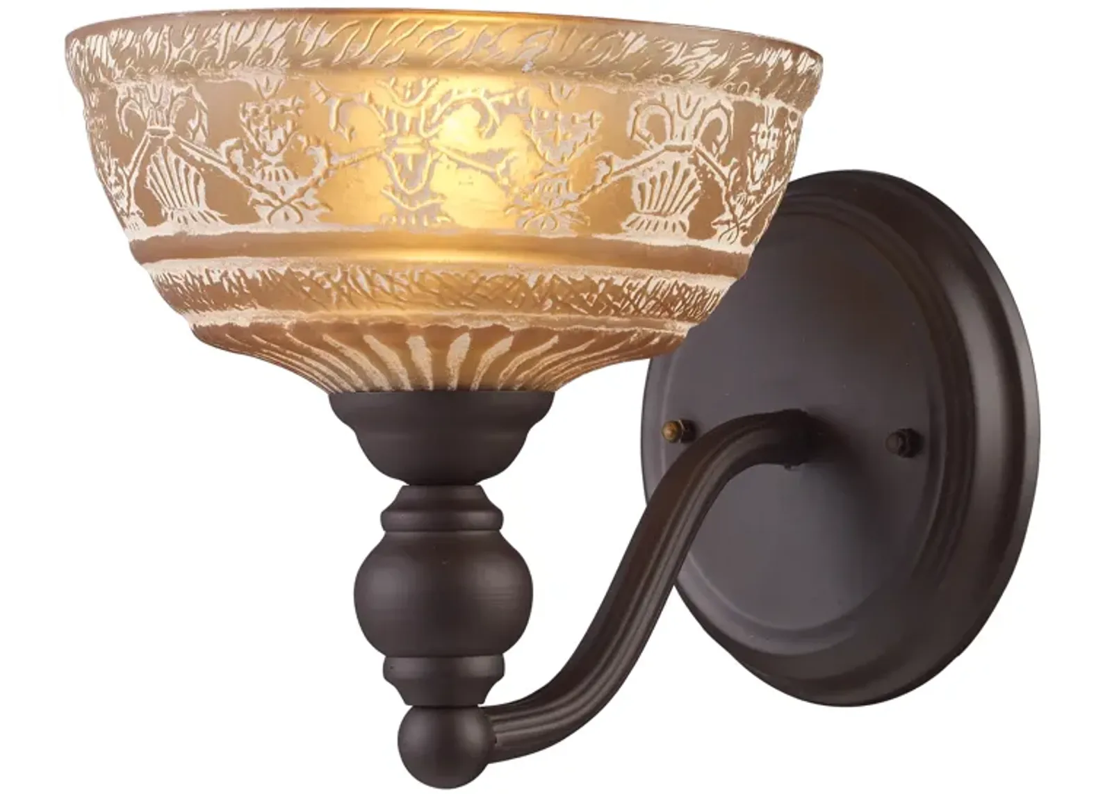 Norwich 8" High 1-Light Sconce - Oiled Bronze