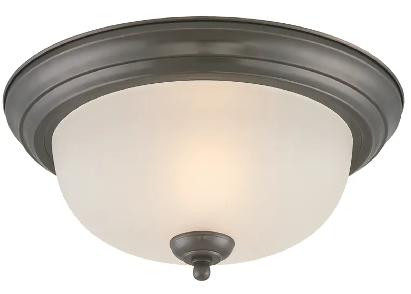 Pendenza 13.25" Wide 2-Light Flush Mount - Oiled Bronze