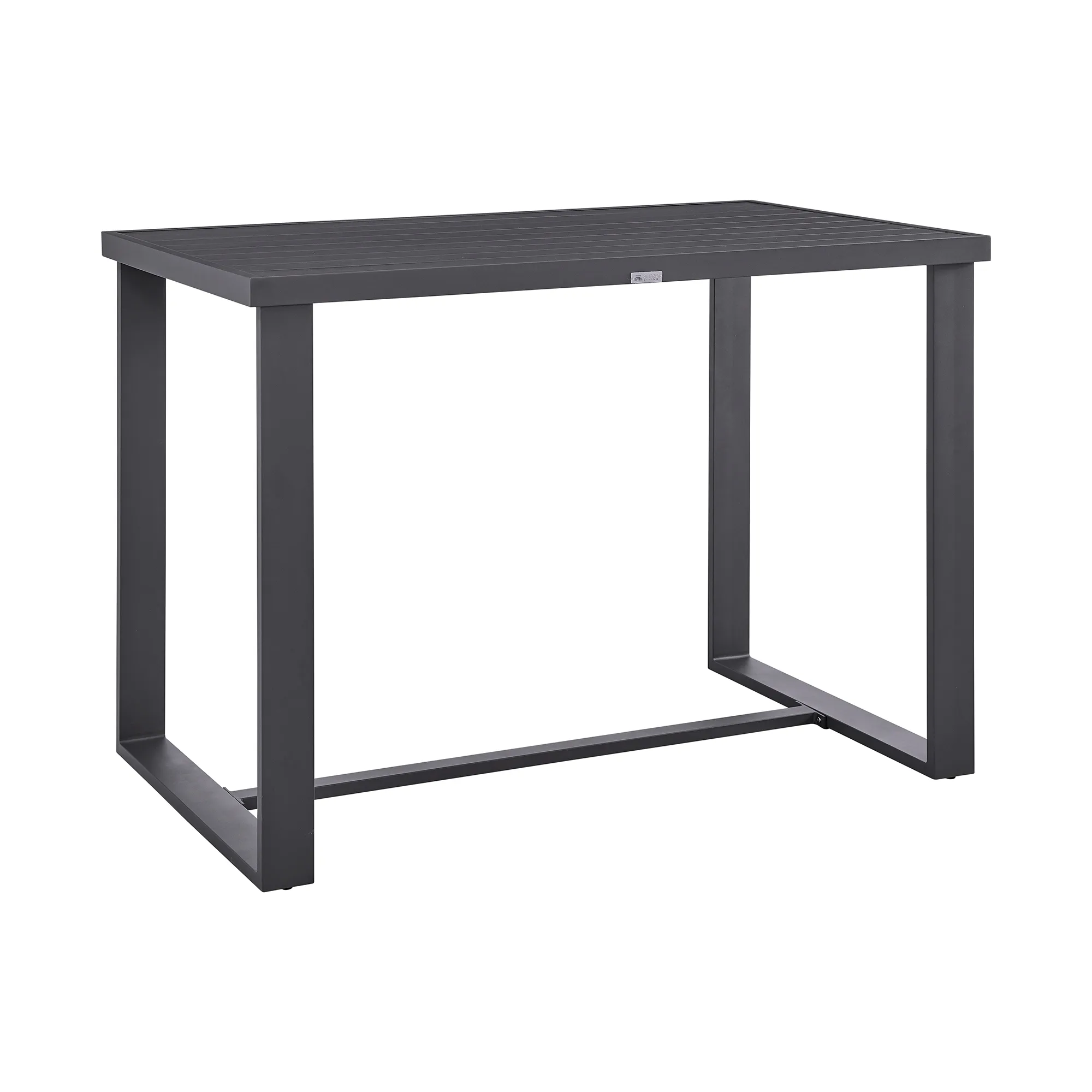 Argiope Outdoor Patio Bar Height Dining Table in Aluminum