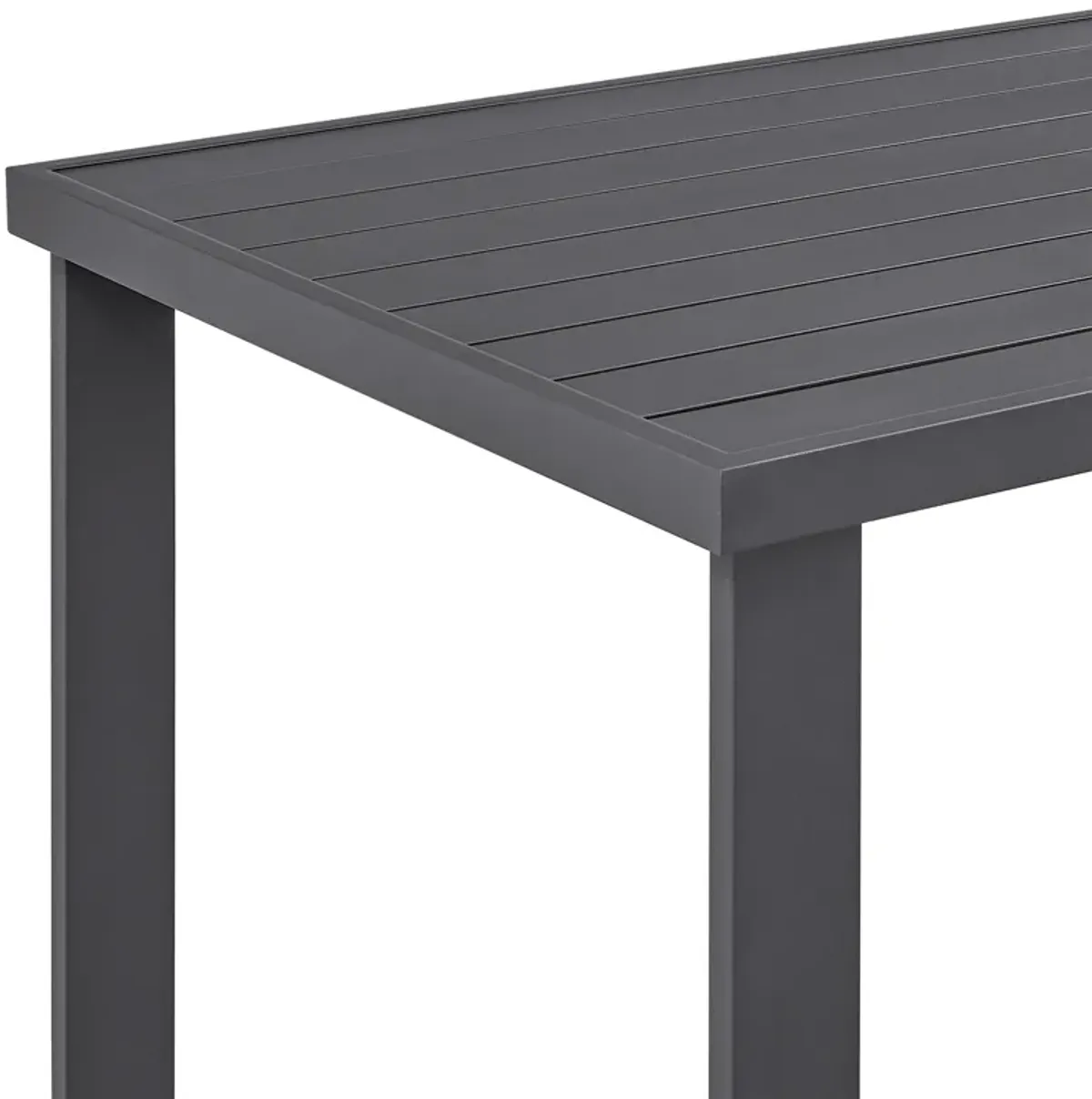 Argiope Outdoor Patio Bar Height Dining Table in Aluminum