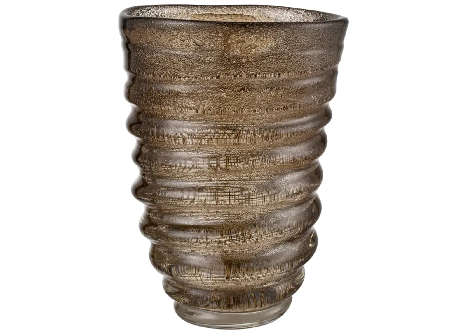 Metcalf Vase - Large Bubbled Brown