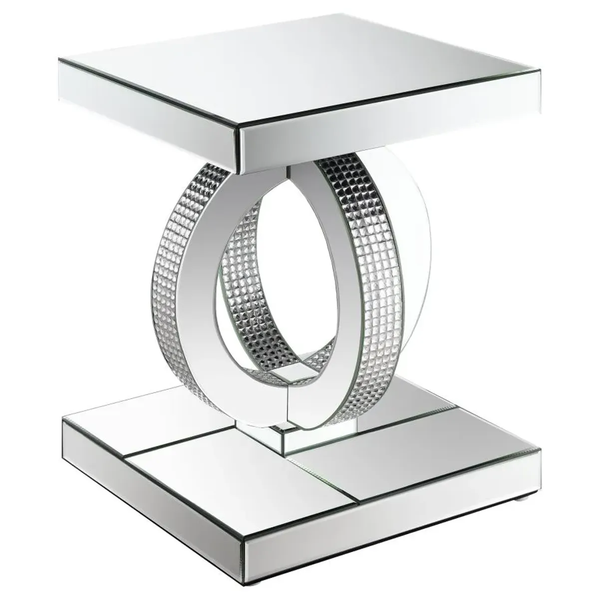 Breena Square End Table Mirror