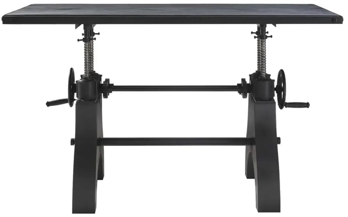 Genuine 60" Crank Adjustable Height Dining Table and Computer Desk