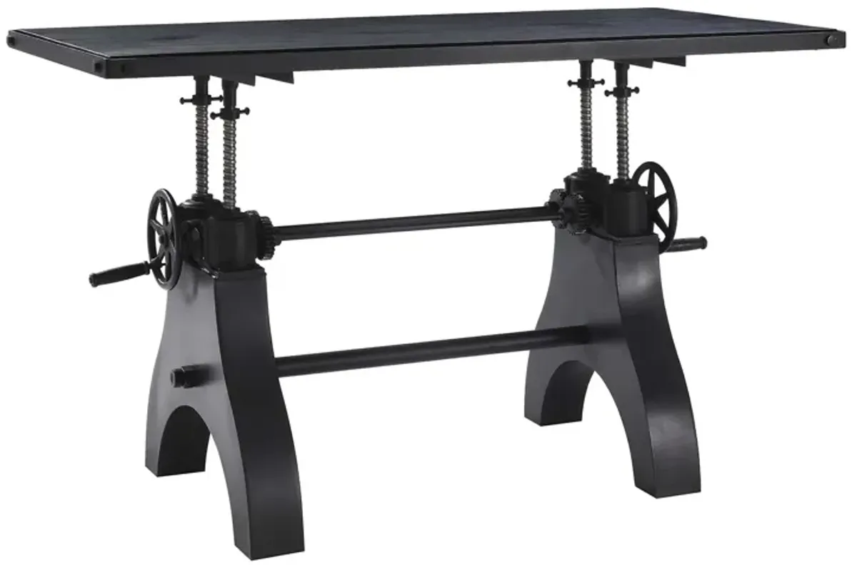 Genuine 60" Crank Adjustable Height Dining Table and Computer Desk