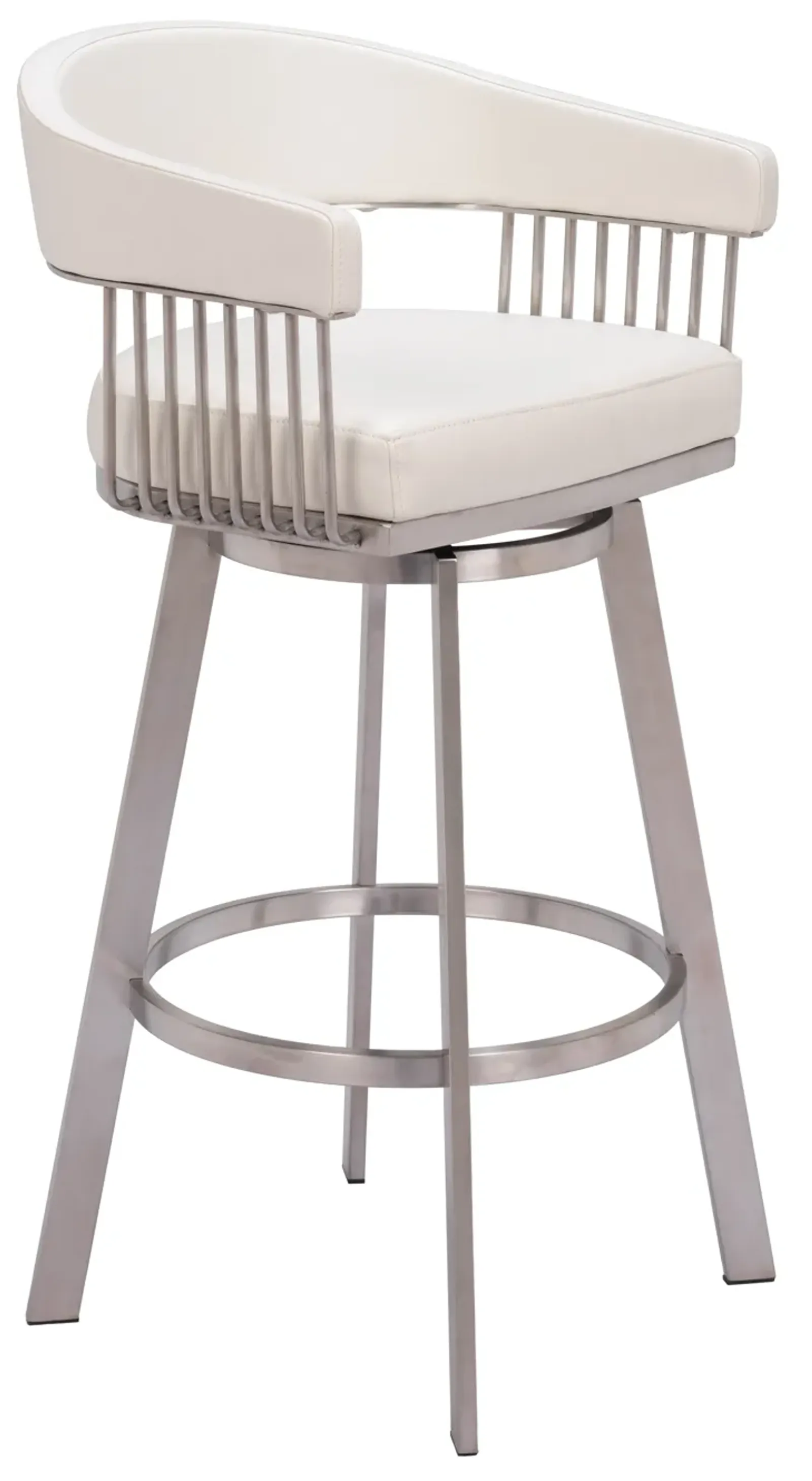 Bantry Swivel Barstool White