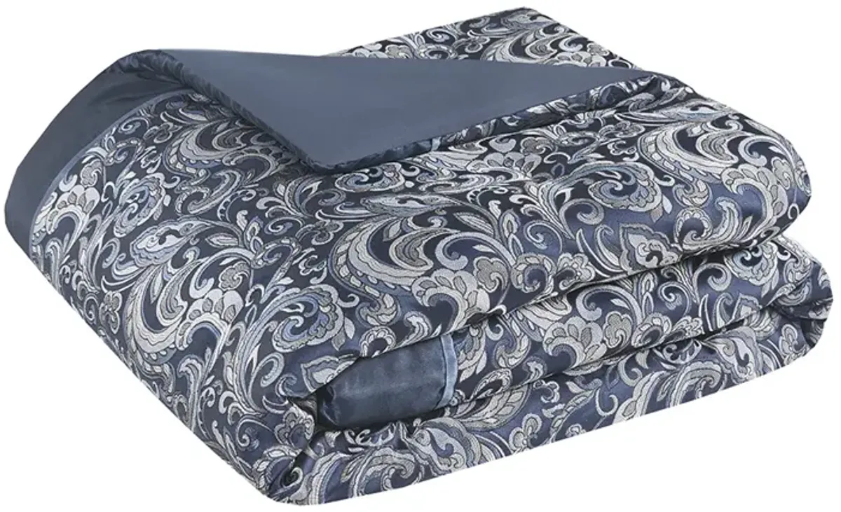 Madison Park Essentials Brystol Navy 24 Piece Room in a Bag