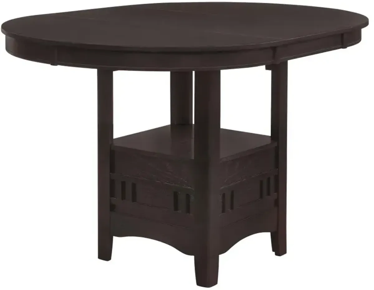 Lavon Oval Counter Height Table Espresso