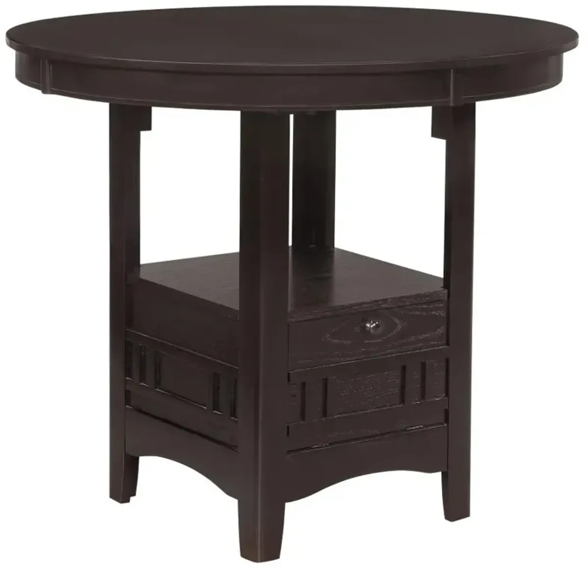 Lavon Oval Counter Height Table Espresso