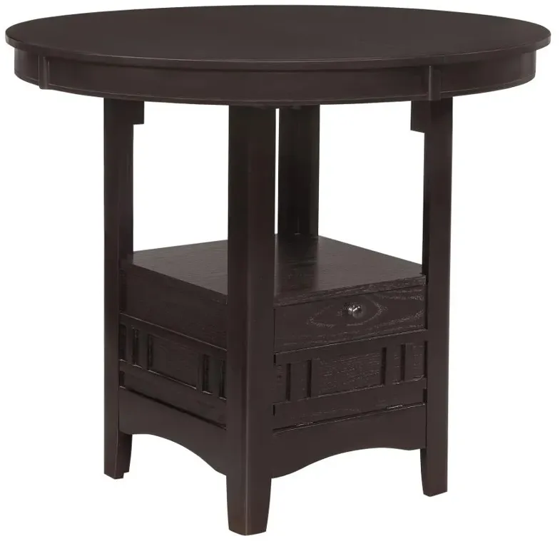 Lavon Oval Counter Height Table Espresso