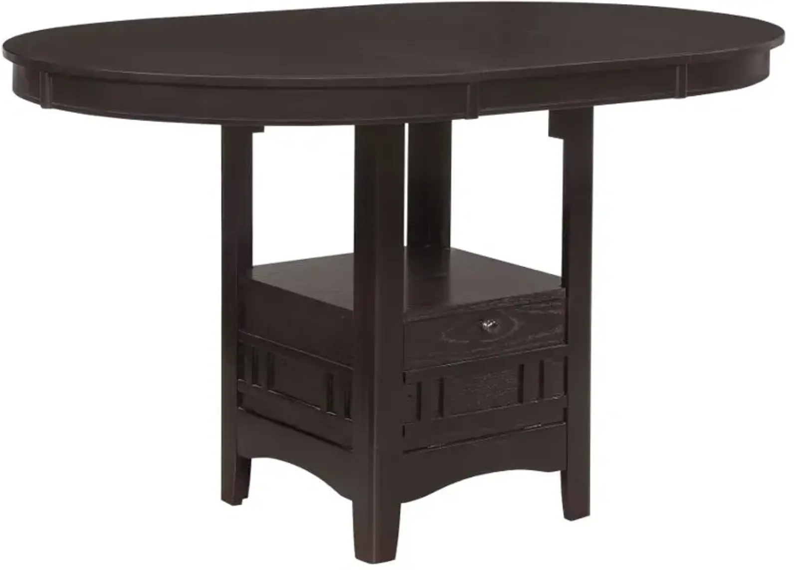 Lavon Oval Counter Height Table Espresso