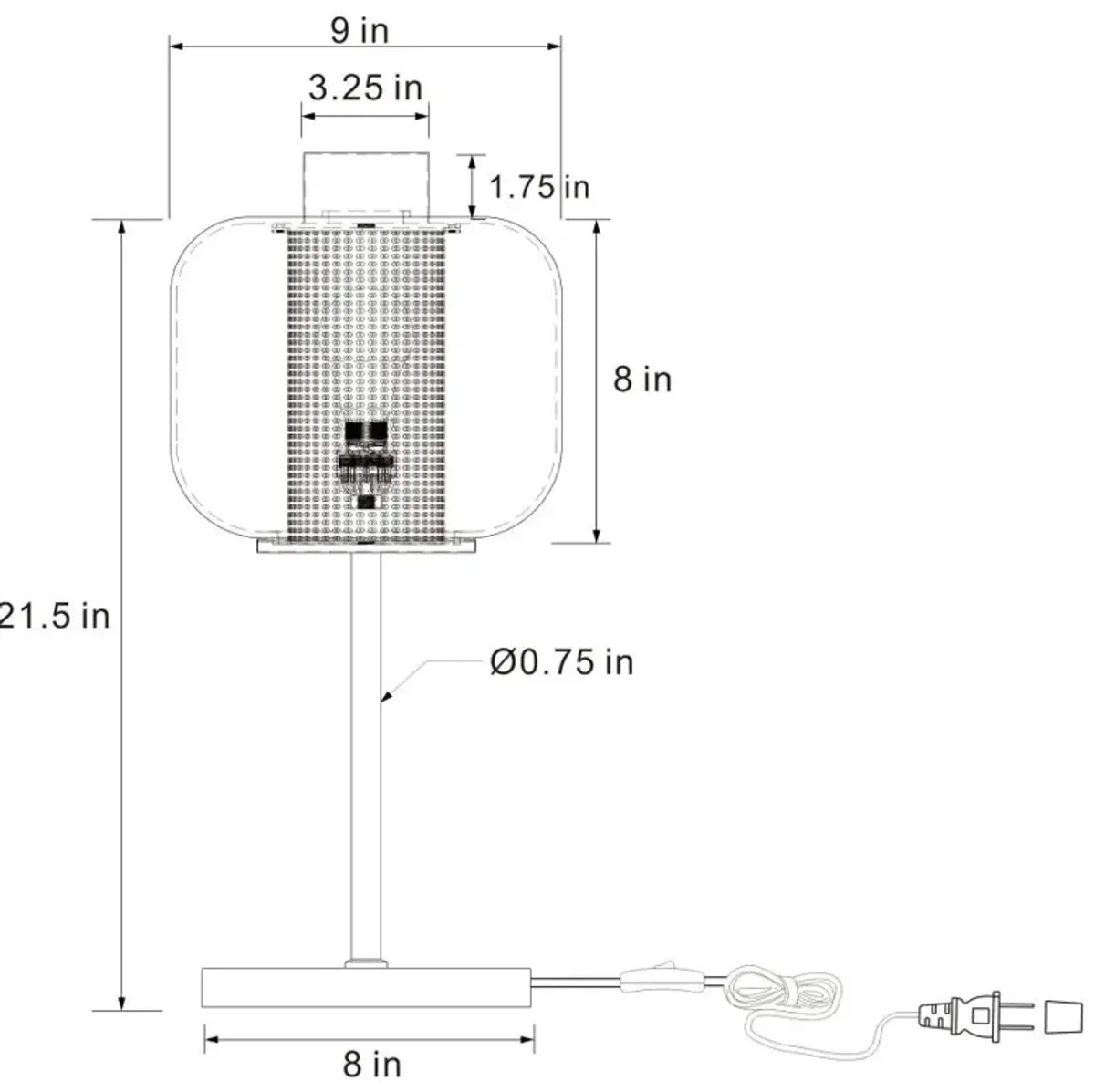 Ingrid Shade Bedside Table Lamp