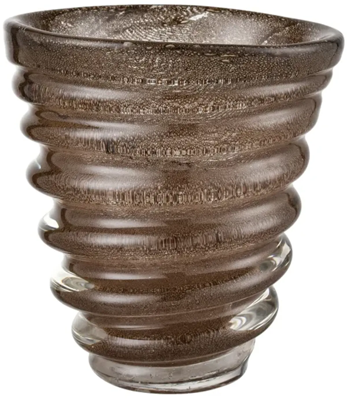 Metcalf Vase - Small Bubbled Brown