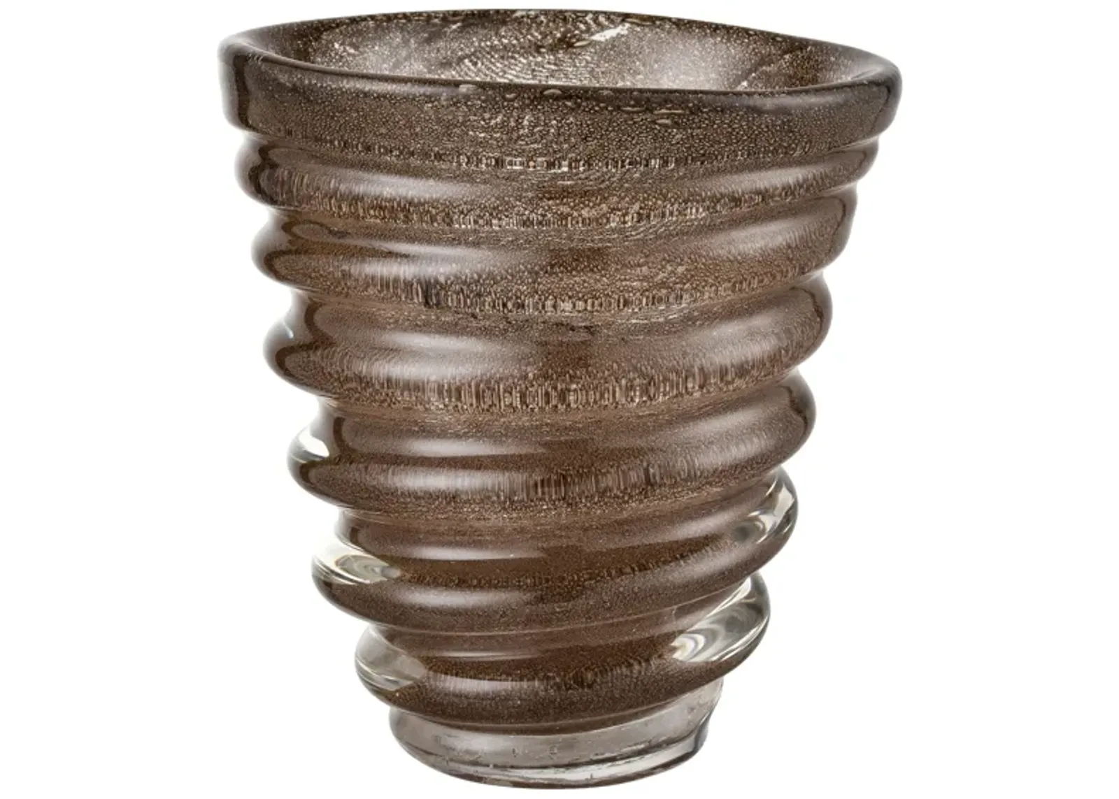 Metcalf Vase - Small Bubbled Brown