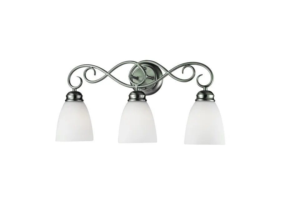 Chatham 23" Wide 3-Light Vanity Light - Brushed Nickel