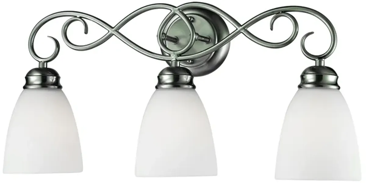 Chatham 23" Wide 3-Light Vanity Light - Brushed Nickel