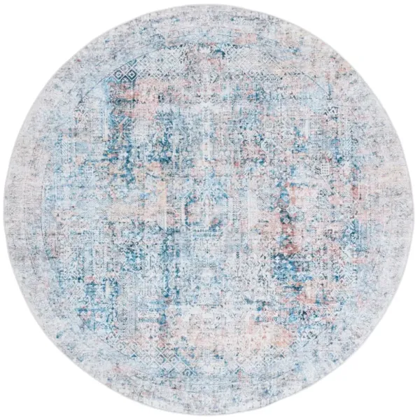 ARIZONA 539 BLUE  6' x 6' Round Round Rug