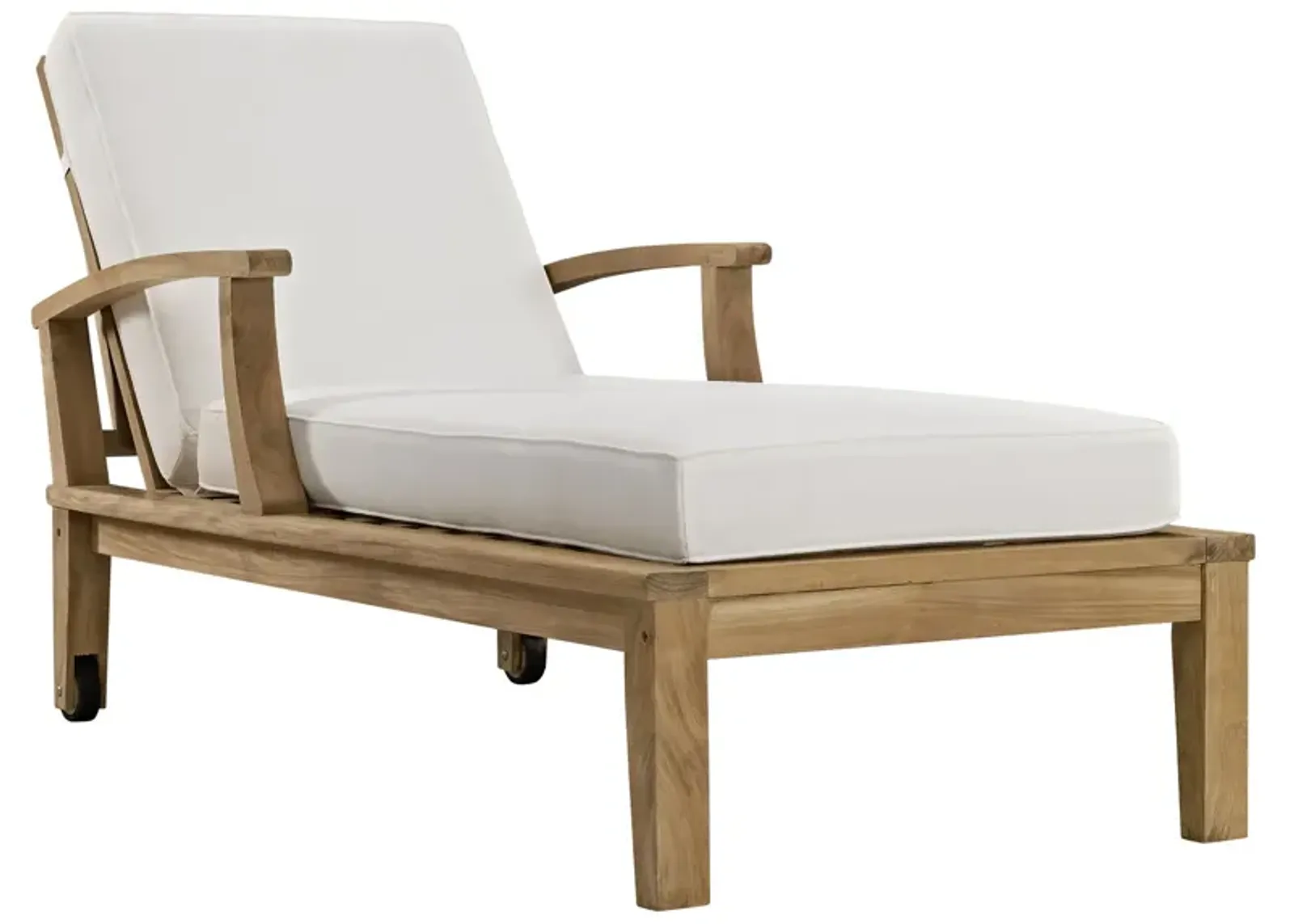 Marina Outdoor Patio Teak Single Chaise