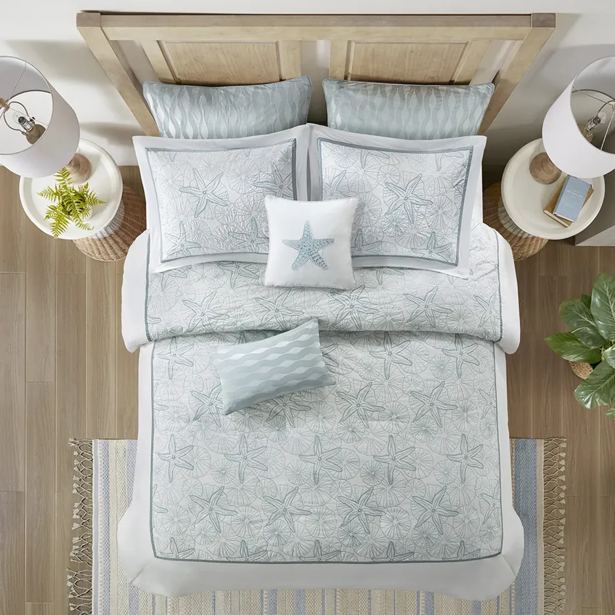 Harbor House Maya Bay White Duvet Cover Mini Set