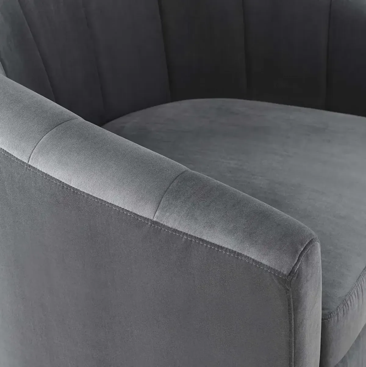 Prospect Performance Velvet Swivel Armchair