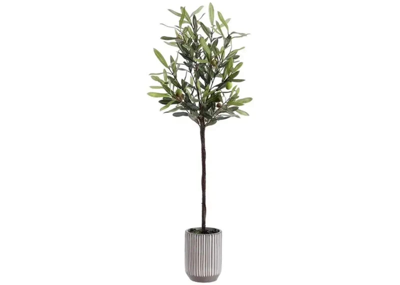 FAUX OLIVE POTTED TREE