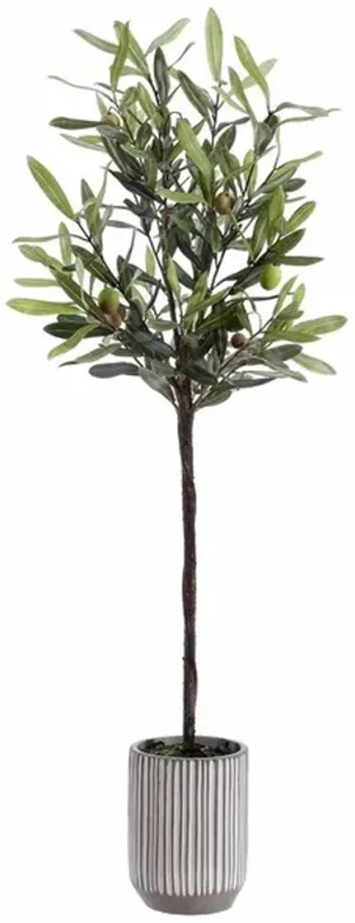 FAUX OLIVE POTTED TREE