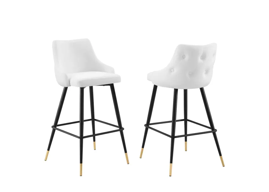 Adorn Performance Velvet Bar Stool Set of 2