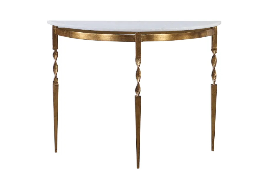 Imelda Demilune Console Table