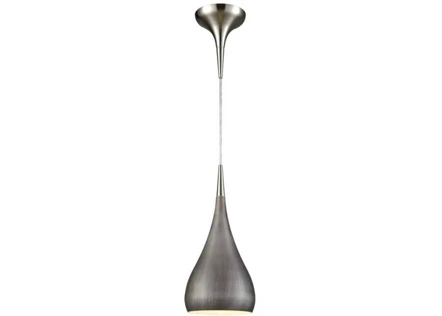 Lindsey 6'' Wide 1-Light Pendant - Satin Nickel