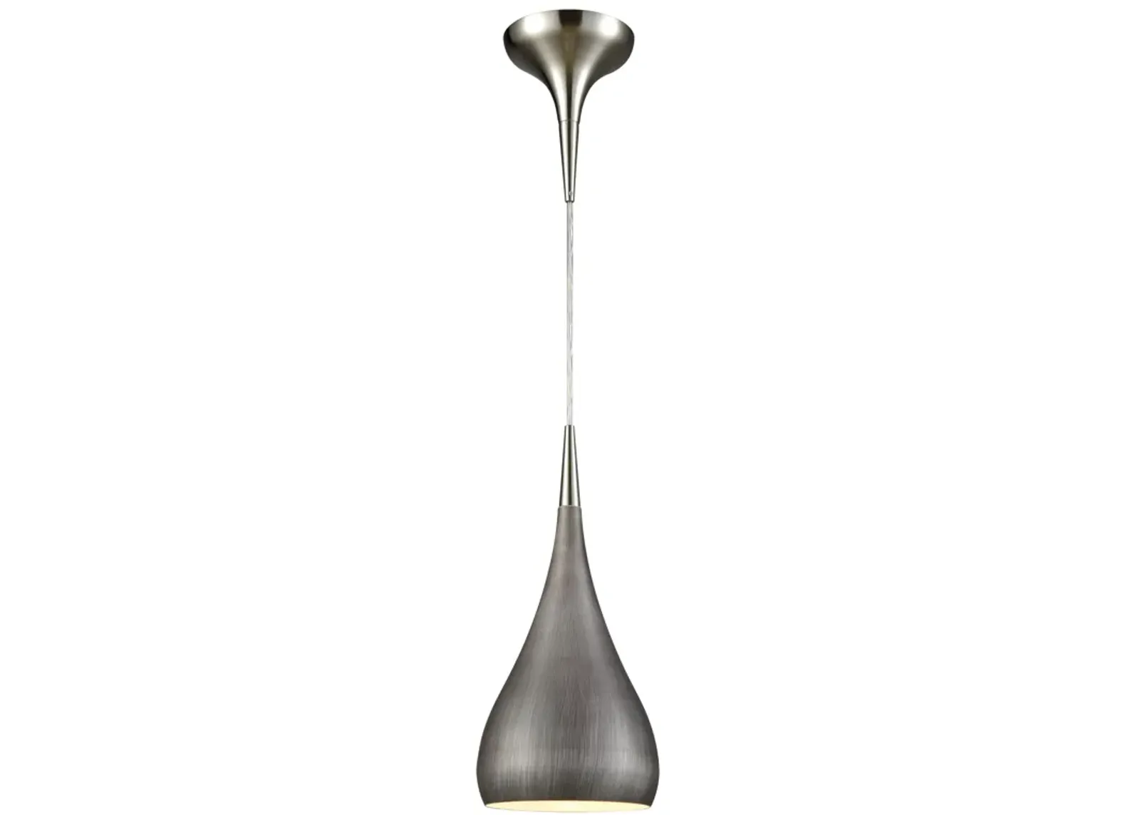 Lindsey 6'' Wide 1-Light Pendant - Satin Nickel