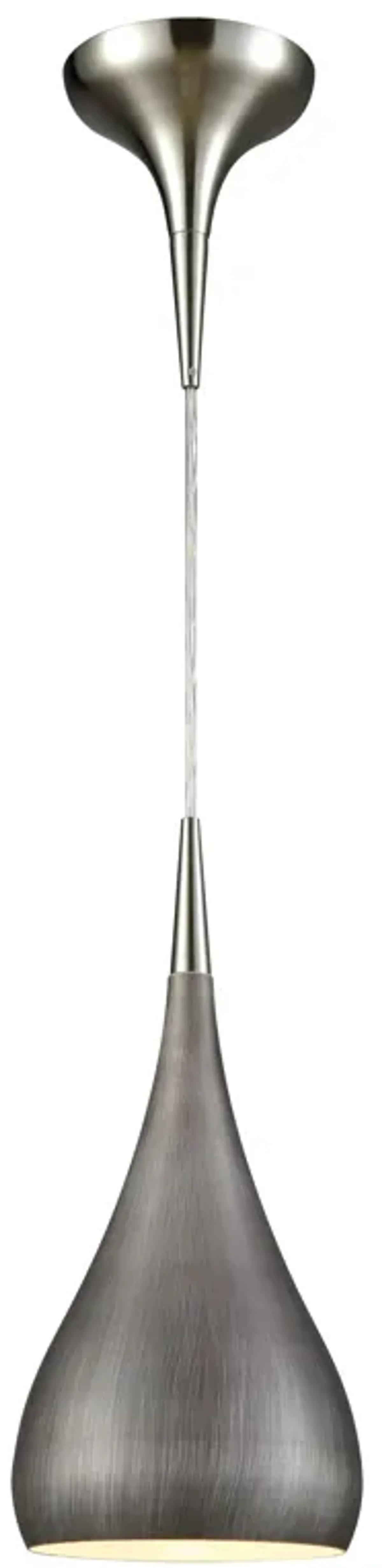 Lindsey 6'' Wide 1-Light Pendant - Satin Nickel