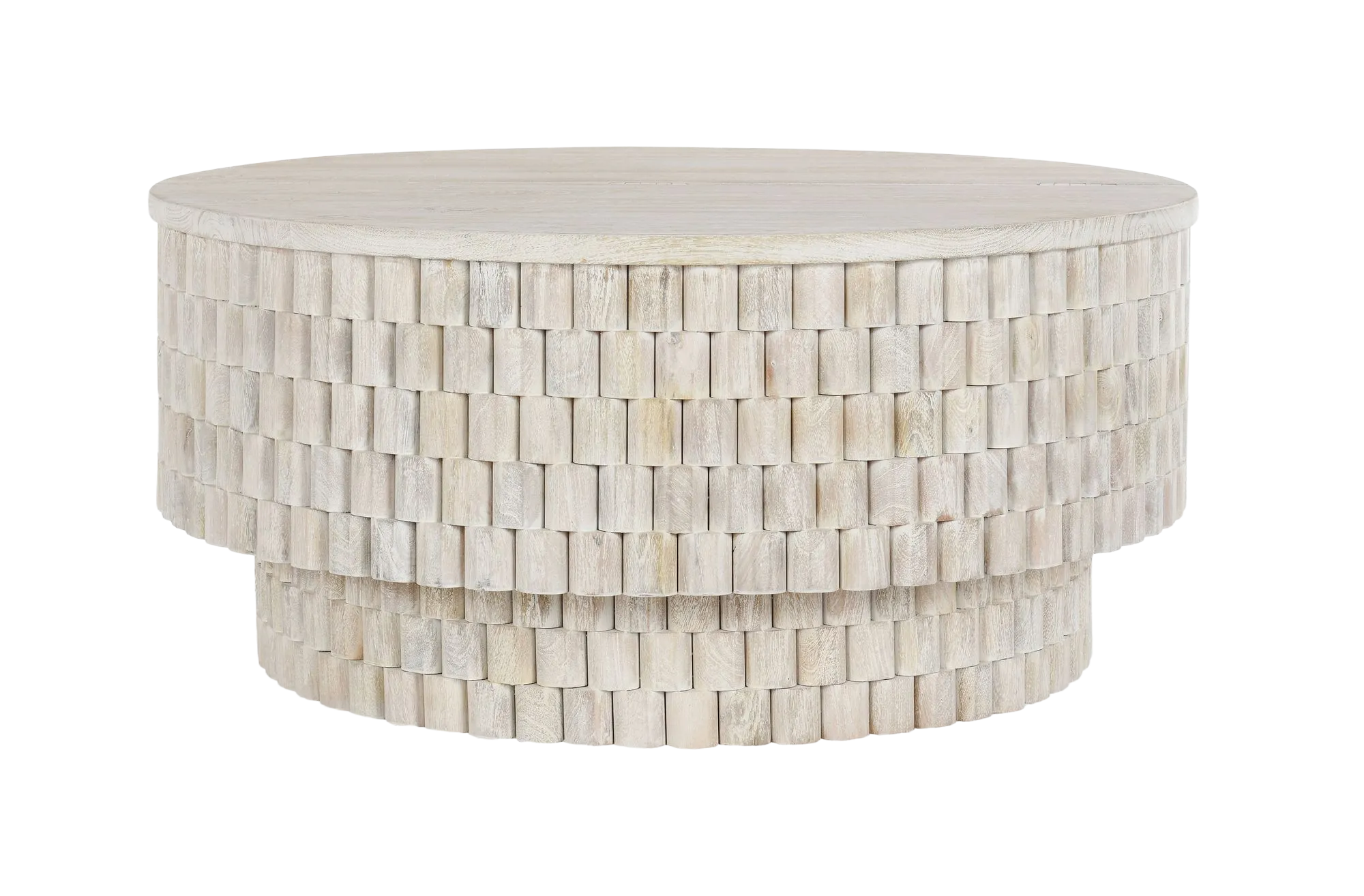 Norwood 40" Round Coffee Table in Cream