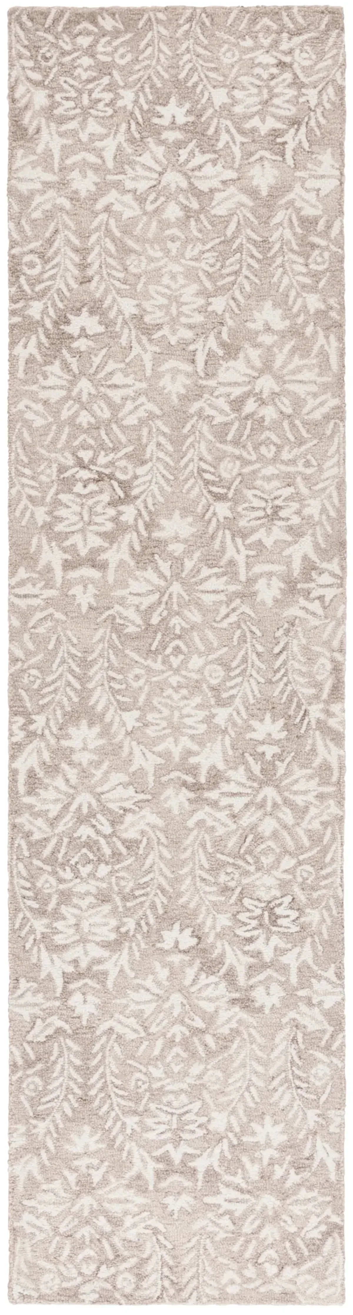 EBONY 127 BEIGE  2'-3' x 9' Runner Rug