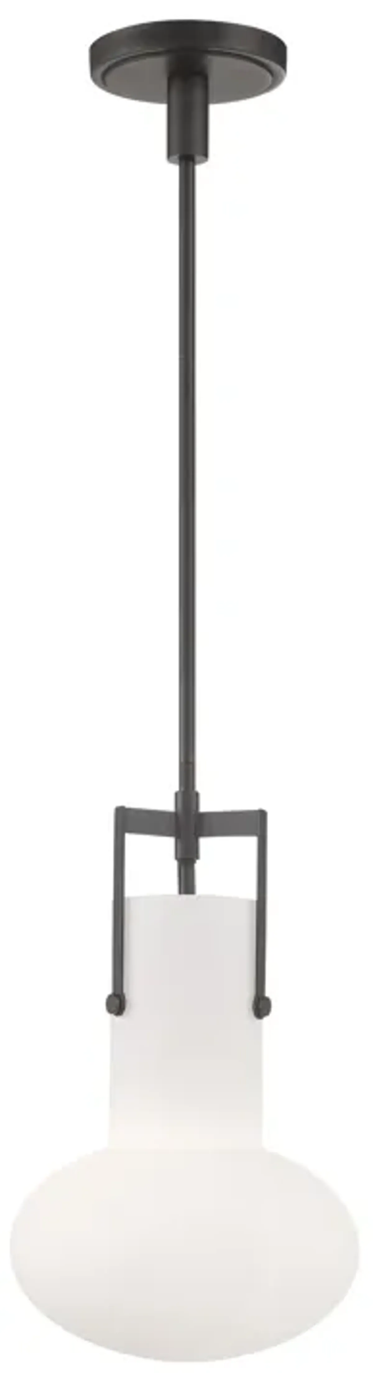 Izel 1-Light Glass Pendant - Oil Rubbed Bronze