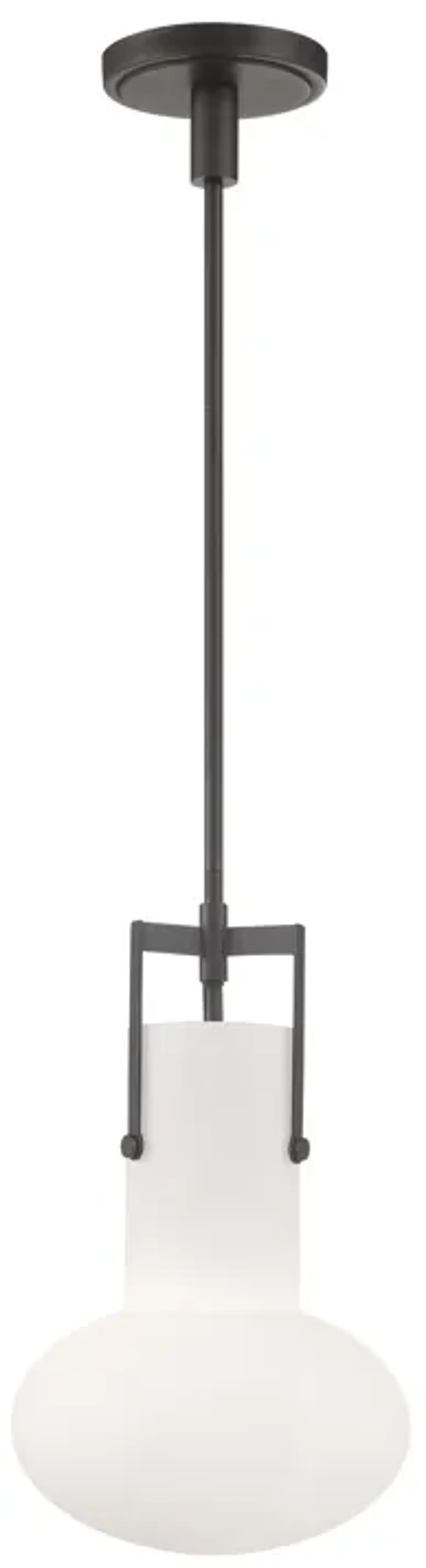 Izel 1-Light Glass Pendant - Oil Rubbed Bronze