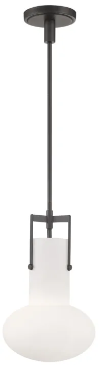 Izel 1-Light Glass Pendant - Oil Rubbed Bronze