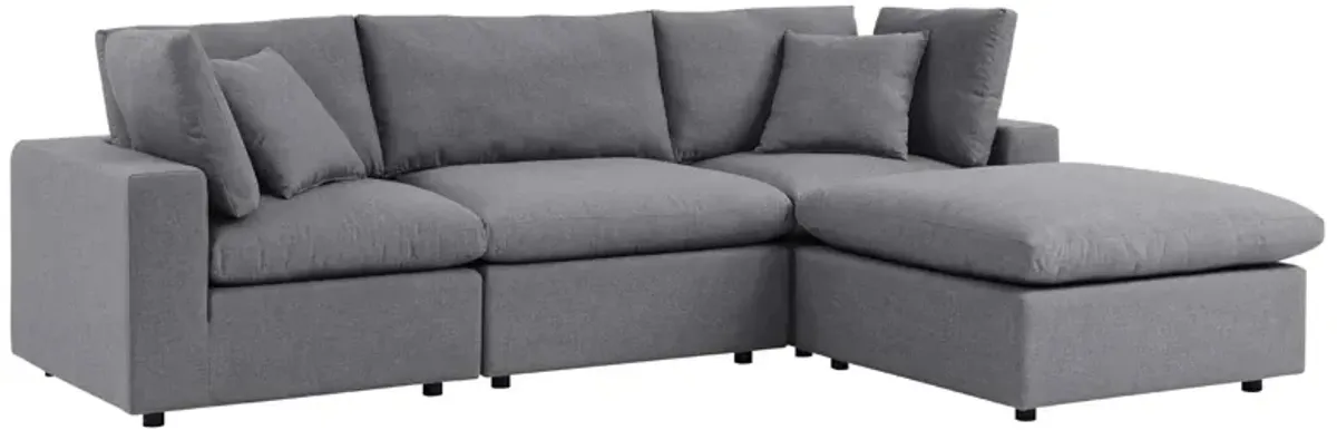 Commix 4-Piece Sunbrella� Outdoor Patio Sectional Sofa