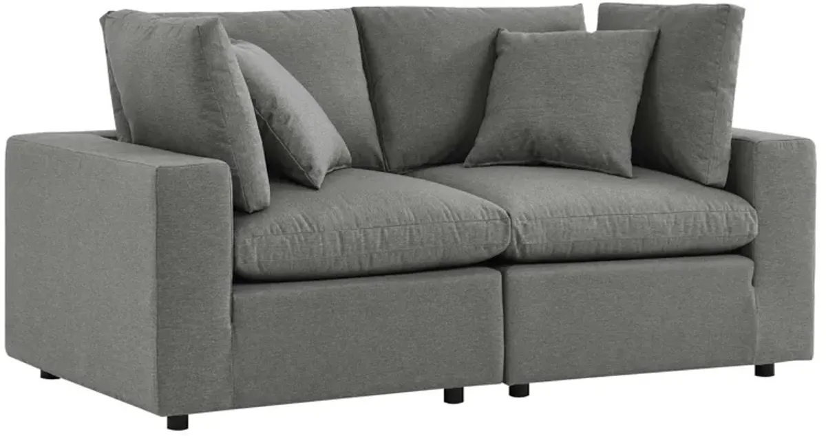 Commix Patio Overstuffed Outdoor Loveseat